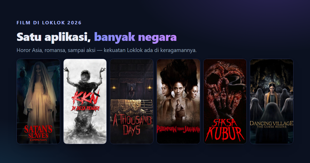 Rekomendasi Film Terbaik di Loklok 2026, dari Horor sampai Romance
