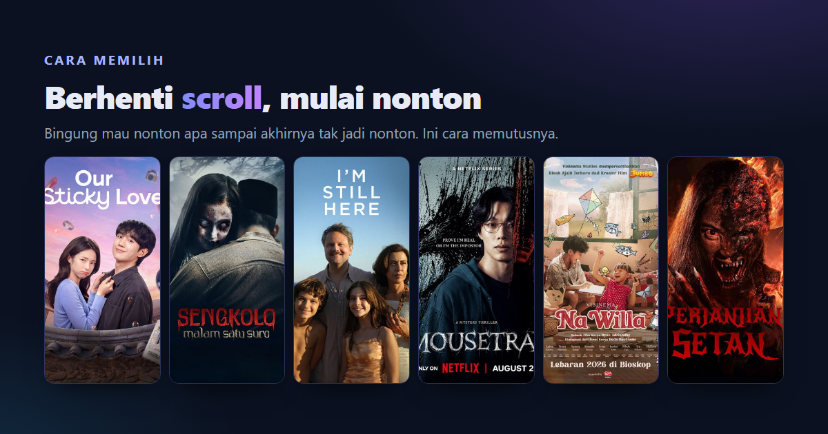 Rekomendasi Film & Serial: Cara Memilih Tontonan yang Nggak Bikin Nyesel